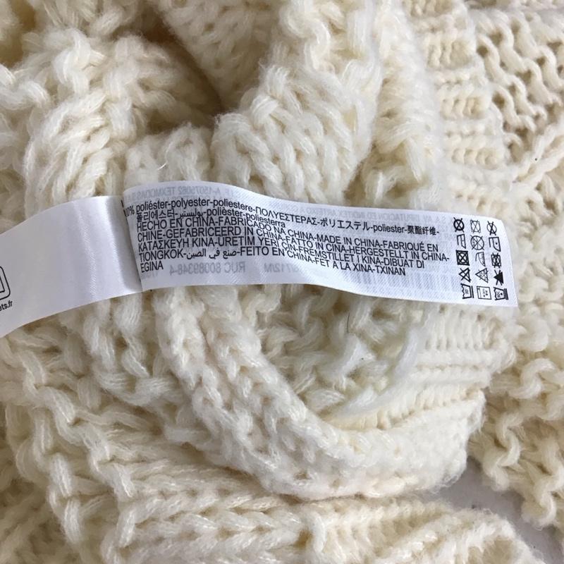 ザラ ZARA ニット、セーター 長袖 M 無地 白 / ホワイト /  レディース USED 古着 中古 10130335
