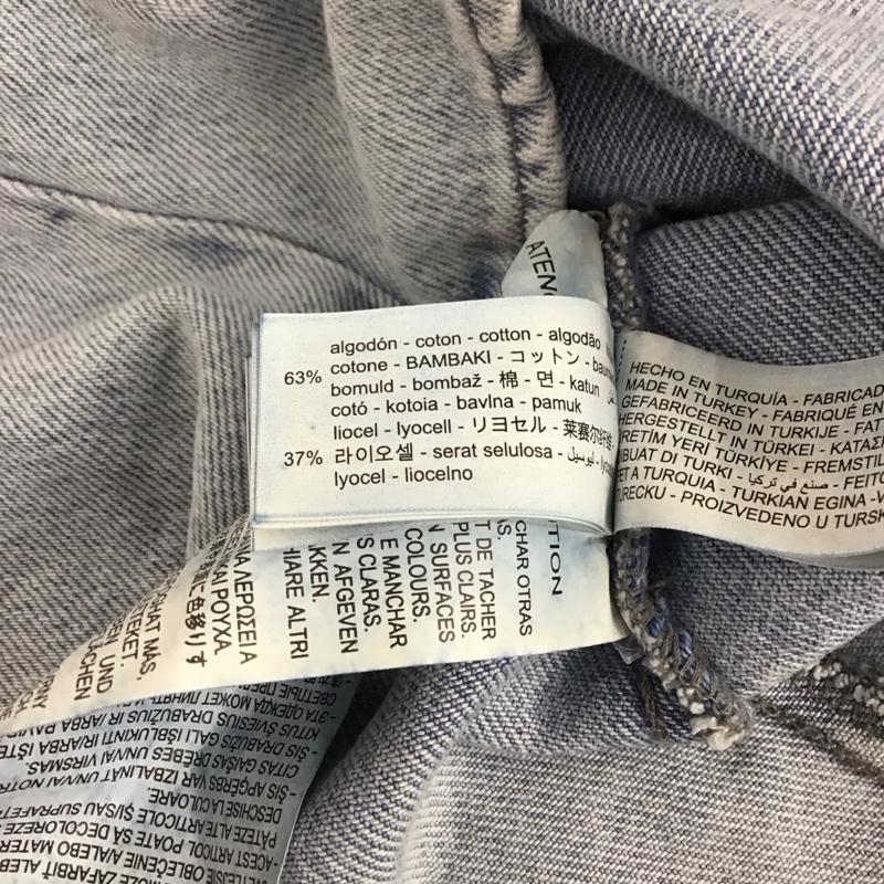 ザラ ZARA シャツ、ブラウス 半袖 デニムシャツ タグ付 L 無地 水色 / ライトブルー /  レディース USED 古着 中古 10151241