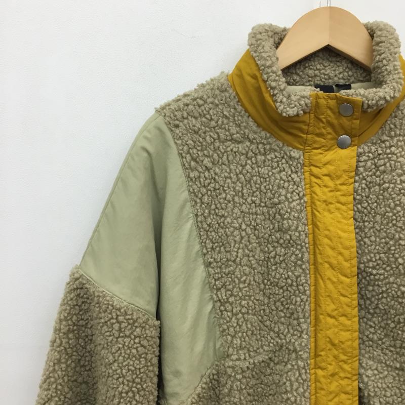 アディダス adidas ジャケット、上着 ジャンパー、ブルゾン adidas フリースジャケット M 無地 ベージュ / ベージュ / X 黄 / イエロー /  メンズ USED 古着 中古 10120876