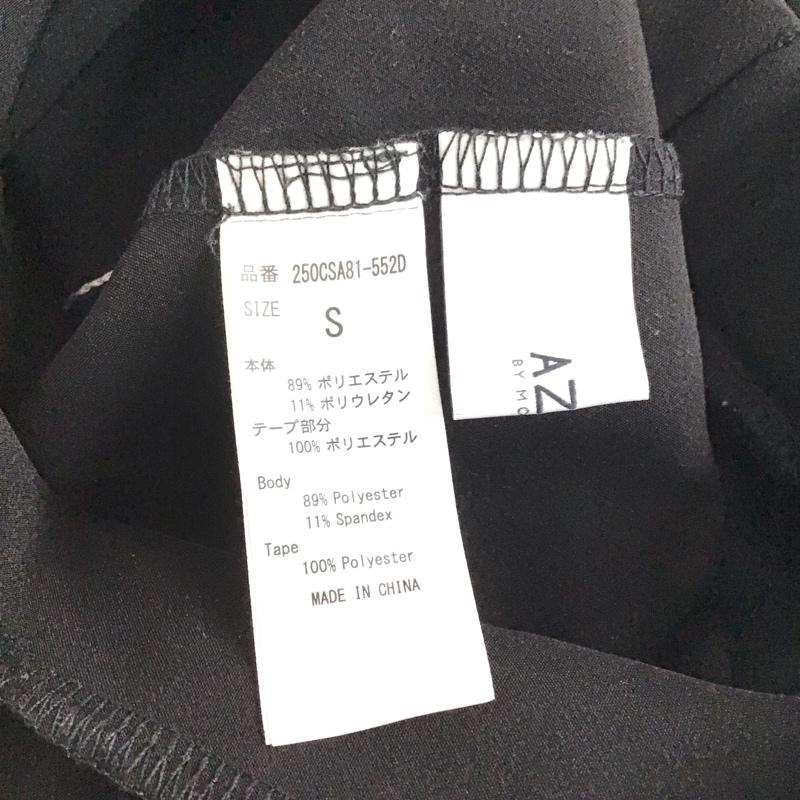 アズールバイマウジー AZUL BY MOUSSY パンツ スラックス 250CSA81-552D CLUB AZUL LINE SLIT JERSEY PT S 無地 黒 / ブラック /  レディース USED 古着 中古 10141315