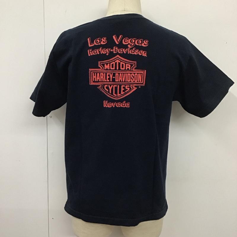 ハーレーダビッドソン Harley-Davidson Tシャツ 半袖 XL プリント 紺 / ネイビー /  メンズ USED 古着 中古 10109882