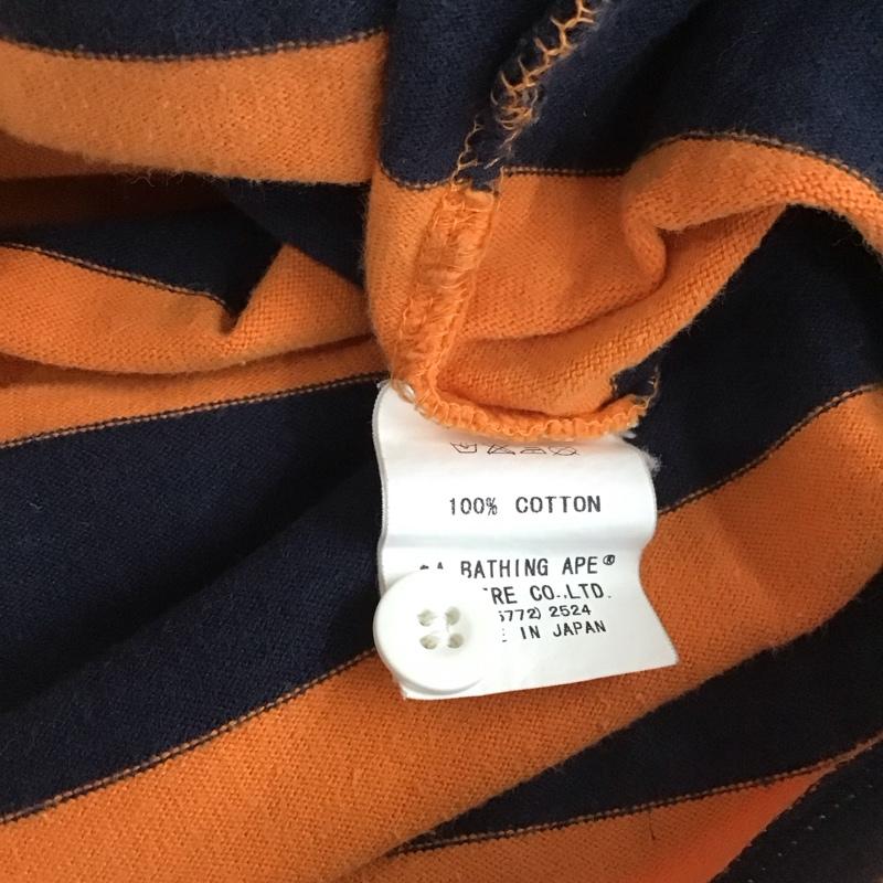 ベイプ BAPE ポロシャツ 半袖 半袖ポロシャツ カラーシャツカットソー 半袖カットソー XL ボーダー柄 マルチカラー / マルチカラー /  メンズ USED 古着 中古 10112084