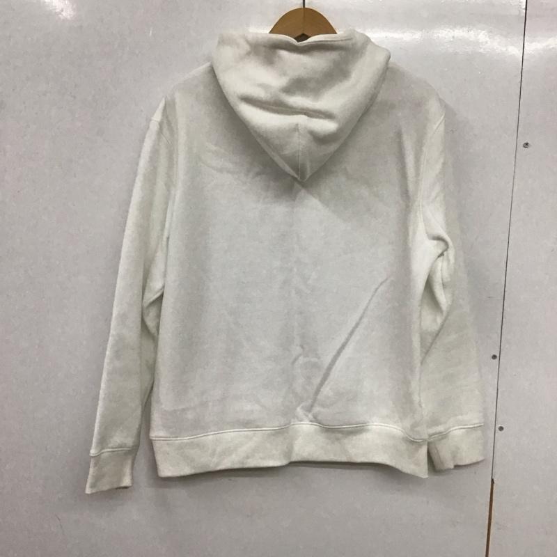 トミー ジーンズ TOMMY JEANS パーカー 長袖 M プリント X ロゴ、文字 白 / ホワイト /  レディース USED 古着 中古 10139523