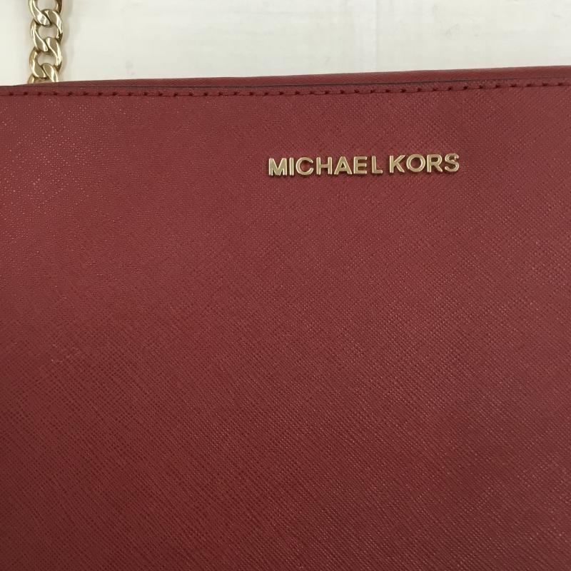 マイケルコース MICHAEL KORS ショルダーバッグ ショルダーバッグ ロゴ、文字 赤 / レッド /  レディース USED 古着 中古 10143558