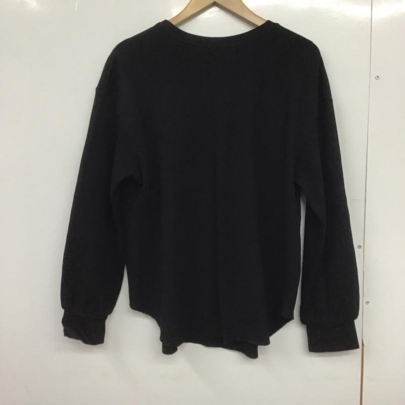 ミラオーウェン Mila Owen カットソー 長袖 09WCT221160 1 無地 黒 / ブラック /  レディース USED 古着 中古 10148595