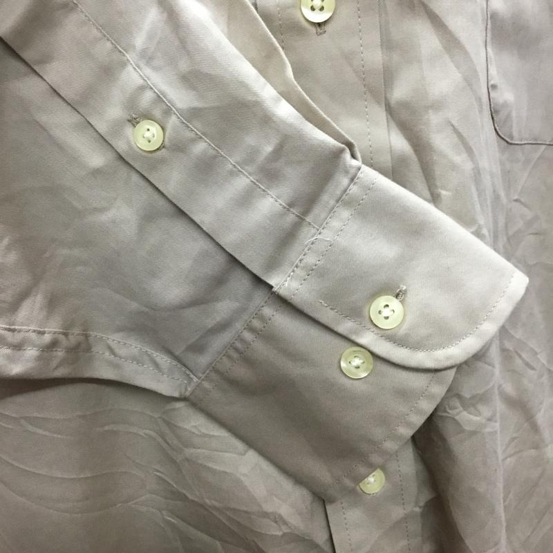 チャップス CHAPS シャツ、ブラウス 長袖 ボタンダウン L 無地 ベージュ / ベージュ /  メンズ USED 古着 中古 10116093