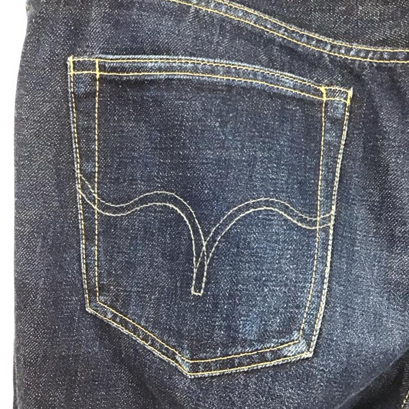 フェローズ Pherrow s パンツ デニム、ジーンズ デニムパンツ ストレートパンツ スリムパンツ カジュアルパンツ 33インチ 無地 インディゴ / インディゴ /  メンズ USED 古着 中古 10122145