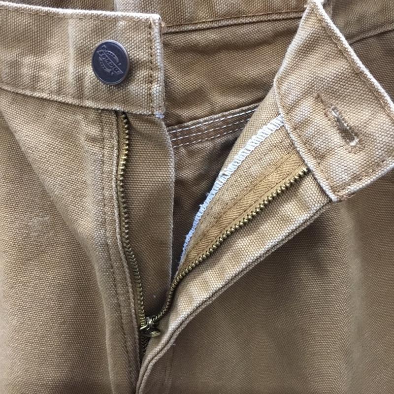 ディッキーズ Dickies パンツ ワークパンツ、ペインターパンツ W847261 34×32 34インチ ロゴ、文字 キャメル / キャメル /  メンズ USED 古着 中古 10111344