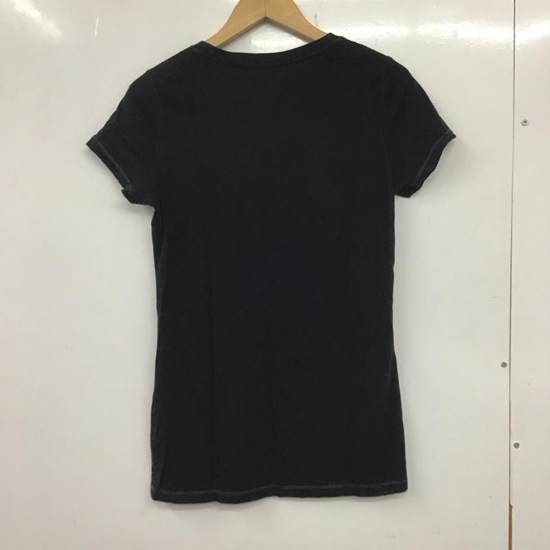 ポロジーンズカンパニー POLO JEANS COMPANY Tシャツ 半袖 KT-WJ-KW-2131 星条旗 クルーネック RALPH LAUREN M  黒 / ブラック /  レディース USED 古着 中古 10133553