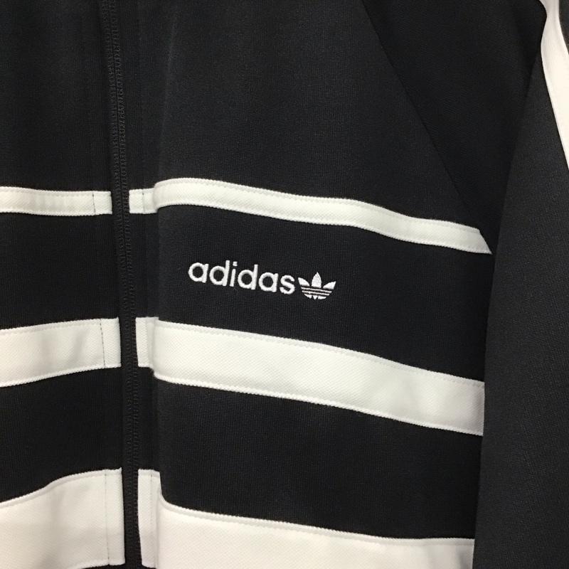 アディダス adidas ジャケット、上着 ジャケット、ブレザー JP1046 TheFirstトラックトップ ジップアップジャケット ジャージ S ロゴ、文字 白 / ホワイト / X 黒 / ブラック /  メンズ USED 古着 中古 10135851