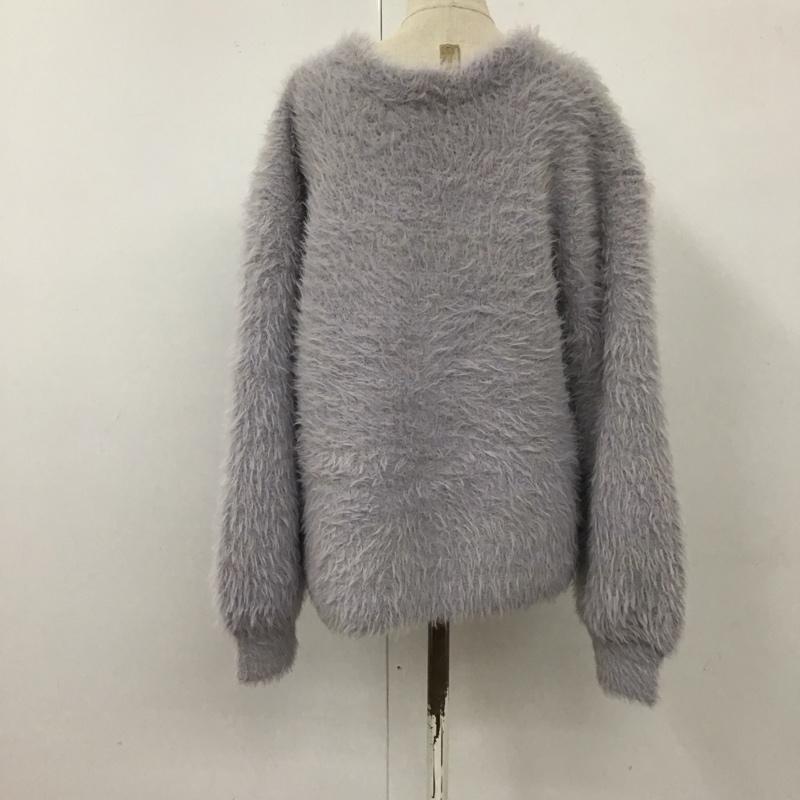 フリークスストア FREAK S STORE カーディガン 長袖 233-3315 Vネック シャギーニット FREE 無地 紫 / パープル /  レディース USED 古着 中古 10113797