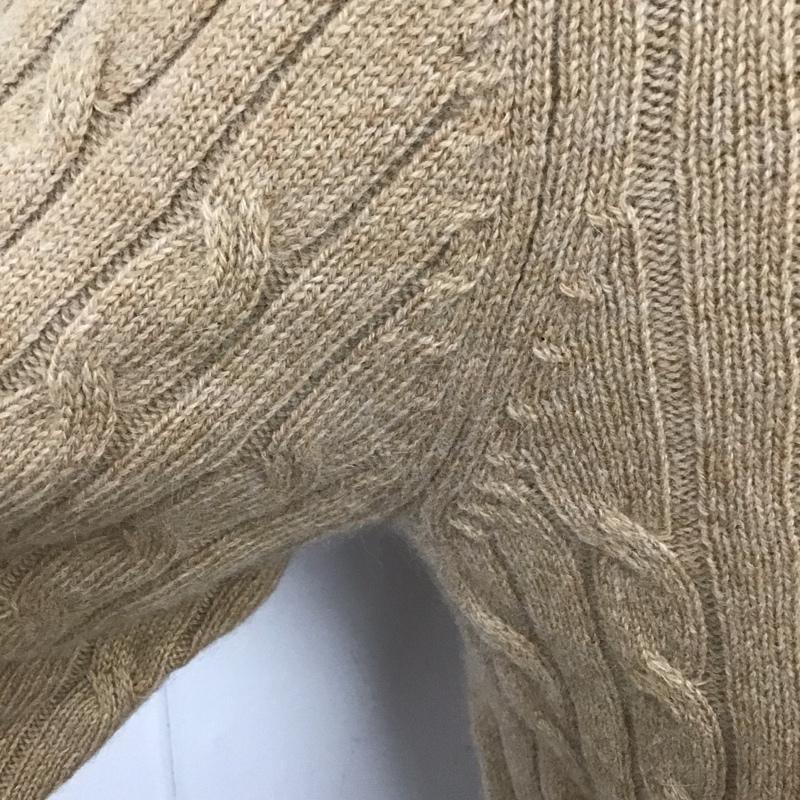 エルエルビーン L.L.Bean ニット、セーター 長袖 ハーフジップ S 無地 ベージュ / ベージュ /  メンズ USED 古着 中古 10111716