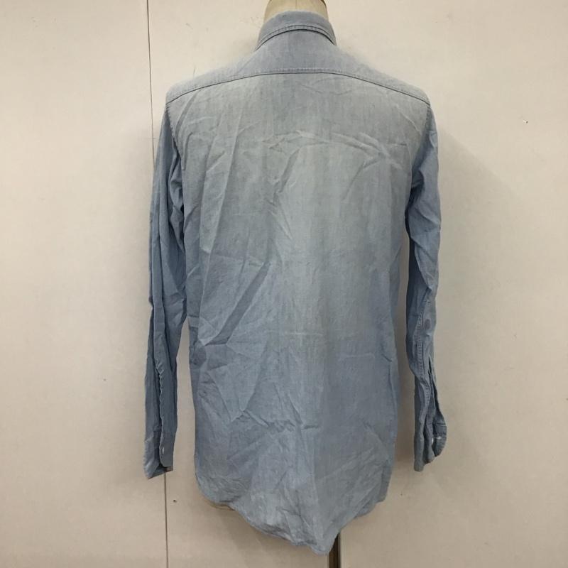 ビックマック BIGMAC シャツ、ブラウス 長袖 コットン 70年代 シャンブレー 無地 水色 / ライトブルー /  メンズ USED 古着 中古 10109931