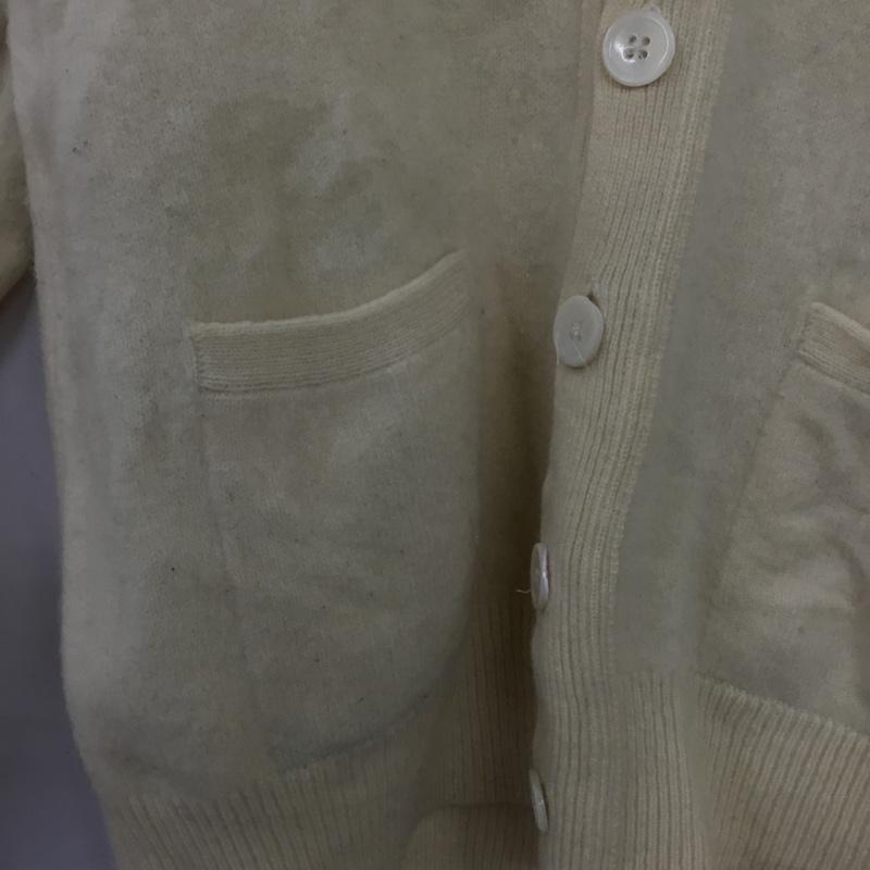 ポロバイラルフローレン Polo by RALPH LAUREN カーディガン 長袖 Vネック ウール 170 ワンポイント 黄 / イエロー /  メンズ USED 古着 中古 10150775