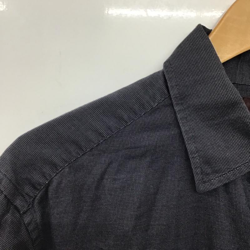 ヨウジヤマモト Yohji Yamamoto シャツ、ブラウス 長袖 長袖シャツ 総柄シャツ カラーシャツ L 総柄 紺 / ネイビー /  メンズ USED 古着 中古 10145044
