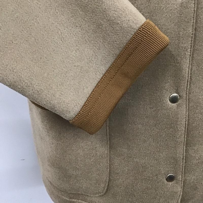 クロコダイル CROCODILE カーディガン 長袖 0202-35256 ノーカラージャケット L ワンポイント 茶 / ブラウン /  レディース USED 古着 中古 10120602