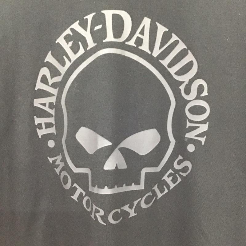 ハーレーダビッドソン Harley-Davidson Tシャツ 半袖 半袖カットソー プリントTシャツ クルーネックカットソー M プリント 黒 / ブラック /  メンズ USED 古着 中古 10139739