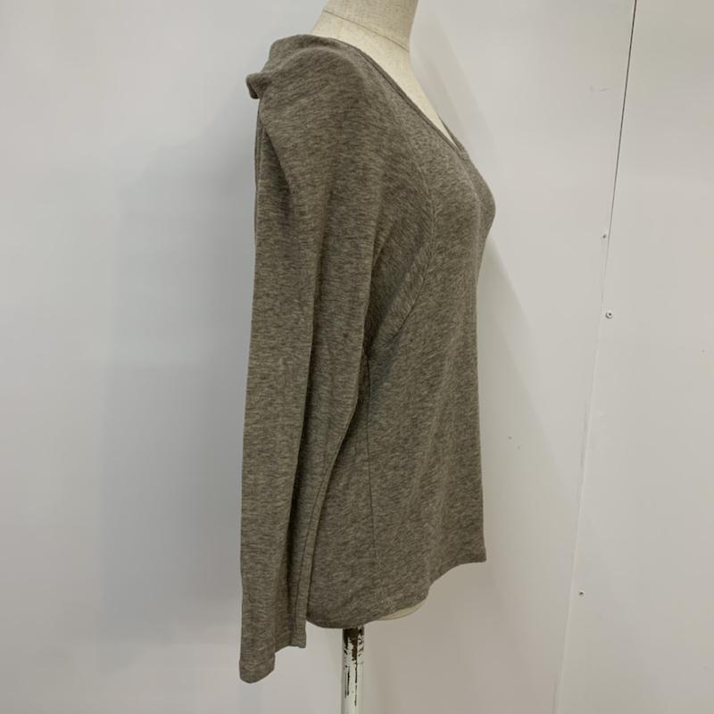 ケービーエフ KBF カットソー 長袖 無地 茶 / ブラウン /  レディース USED 古着 中古 10042700