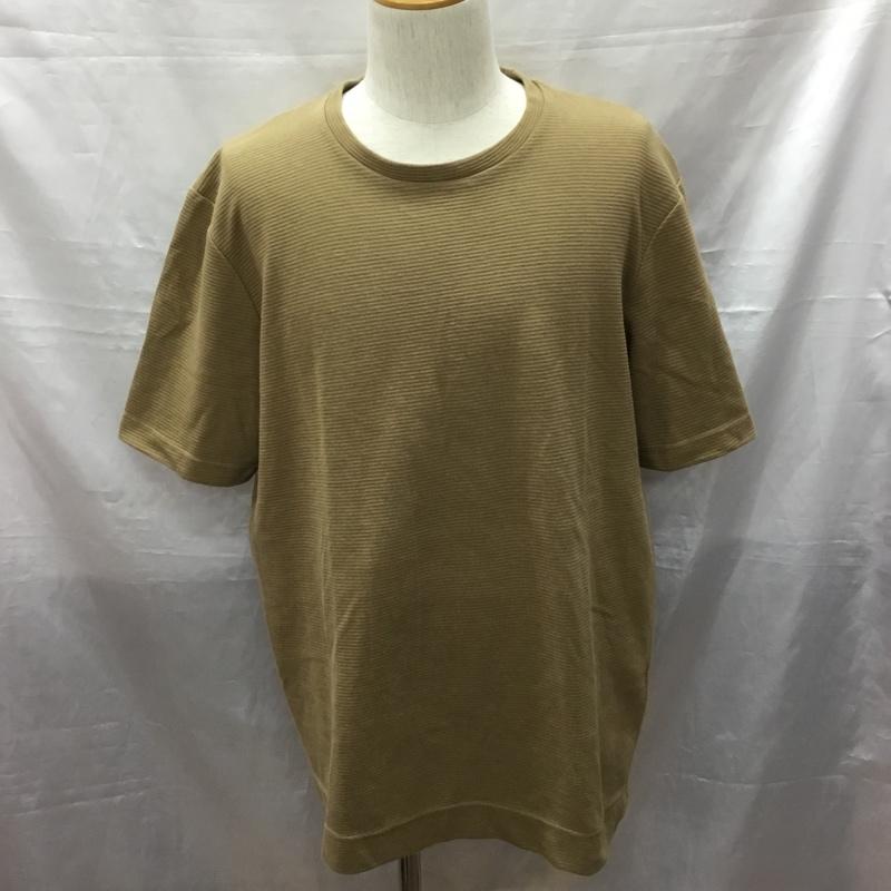 ザラ ZARA カットソー 半袖 半袖カットソー プリントTシャツ クルーネックカットソー XL 無地 ベージュ / ベージュ /  メンズ USED 古着 中古 10116868
