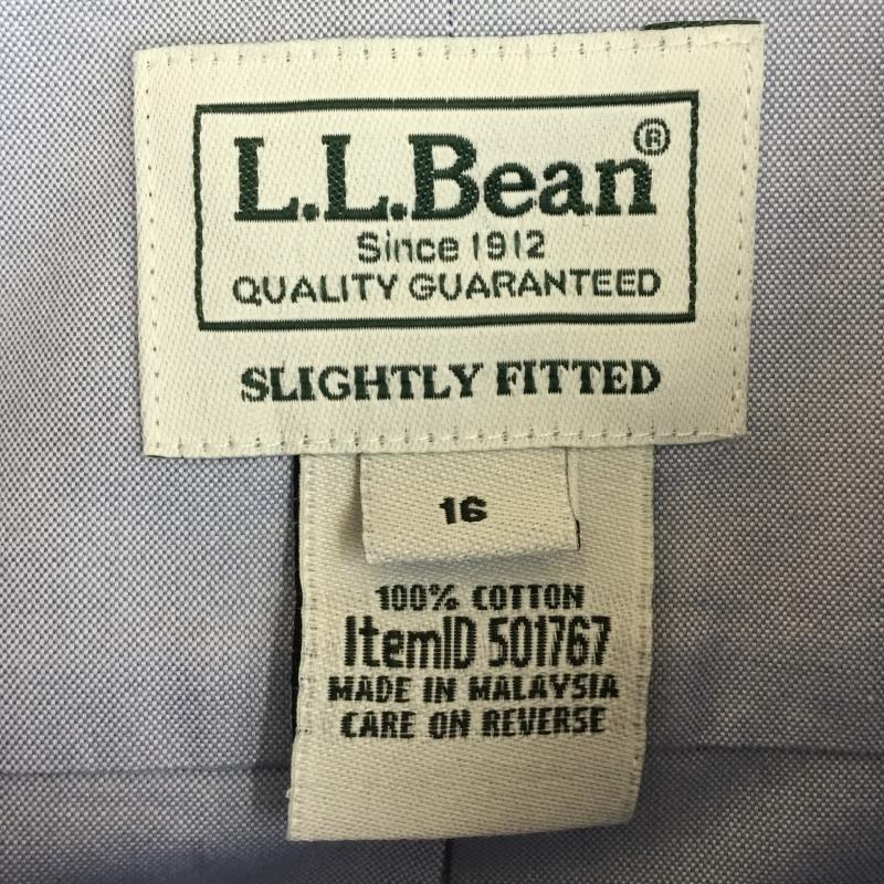 エルエルビーン L.L.Bean シャツ、ブラウス 半袖 501767 L 無地 青 / ブルー /  メンズ USED 古着 中古 10135118