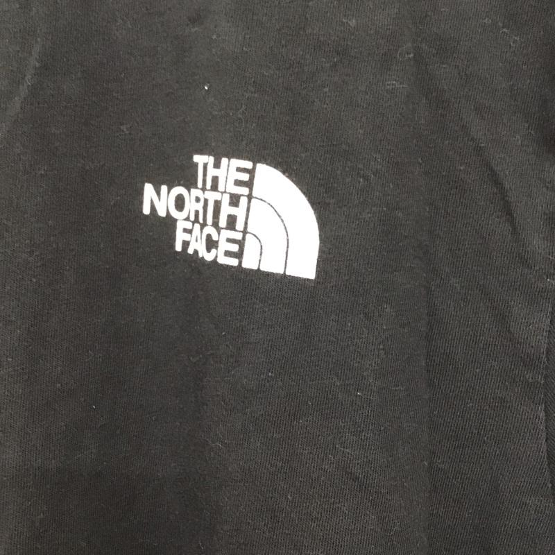 ザノースフェイス THE NORTH FACE Tシャツ 半袖 半袖カットソー プリントTシャツ クルーネックカットソー M ロゴ、文字 黒 / ブラック /  メンズ USED 古着 中古 10128763