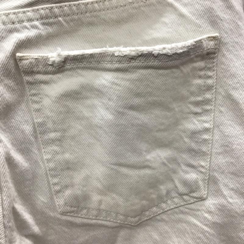 ザラ ZARA パンツ デニム、ジーンズ 6840 052 250 ホワイトデニム 無地 白 / ホワイト /  レディース USED 古着 中古 10123506