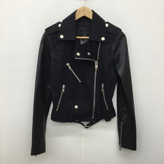 ディーゼル DIESEL ジャケット、上着 レザージャケット 無地 黒 / ブラック /  レディース USED 古着 中古 10137699