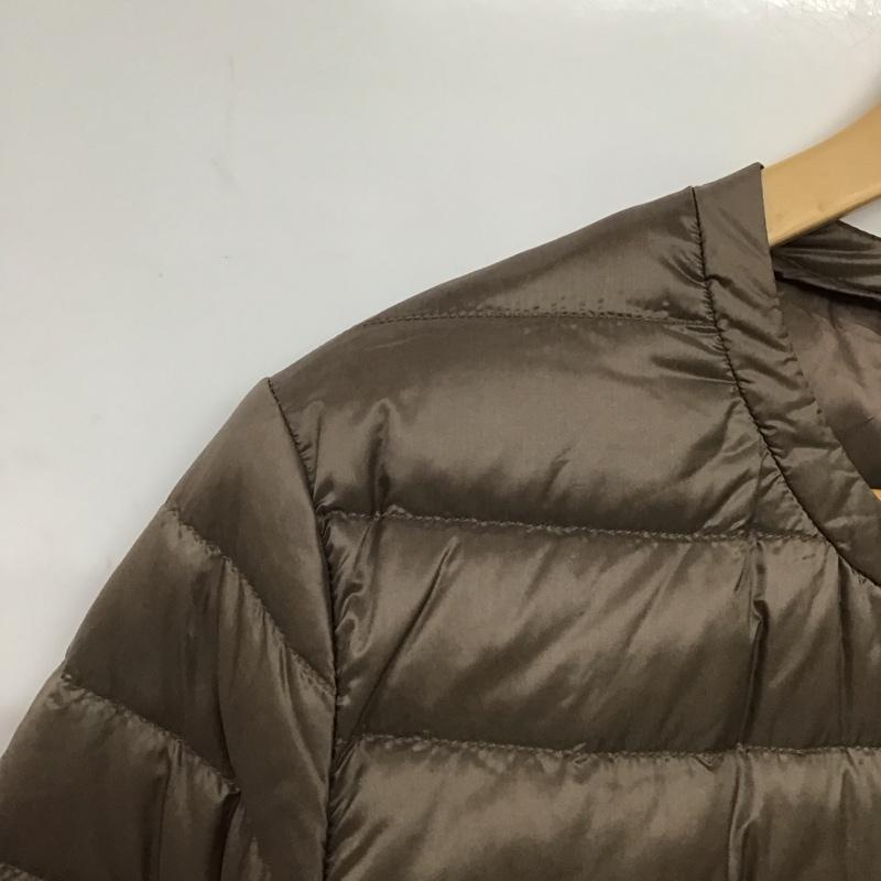 ユニクロ UNIQLO ジャケット、上着 ダウンジャケット L 無地 茶 / ブラウン /  レディース USED 古着 中古 10150919