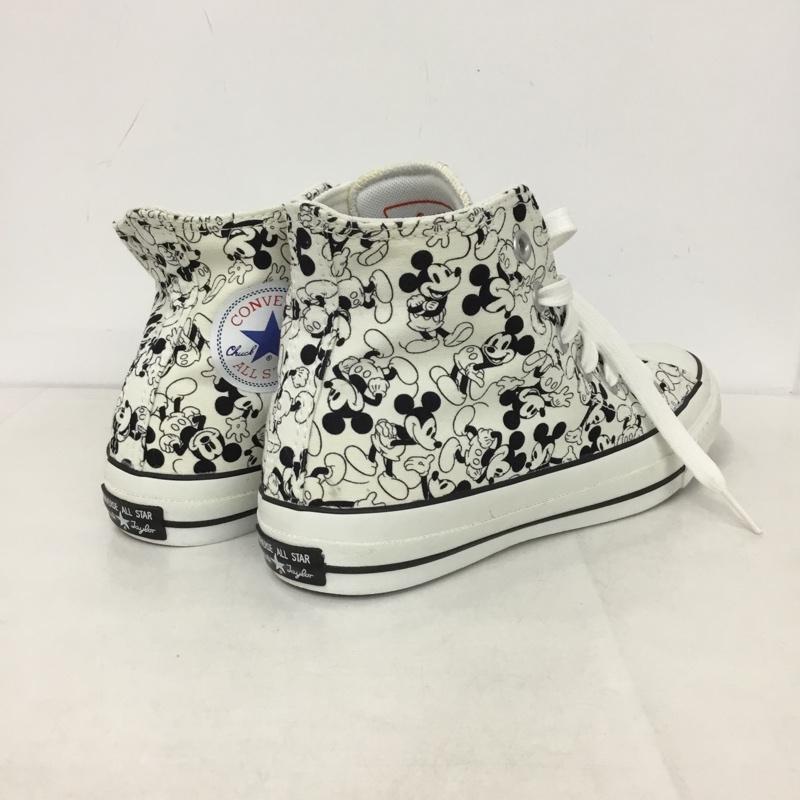 コンバース CONVERSE スニーカー スニーカー 1CK590 ALL STAR 100 ミッキーマウス Disney 24.5cm 箱有 24.5cm キャラクター 白 / ホワイト / X 黒 / ブラック /  レディース USED 古着 中古 10145587