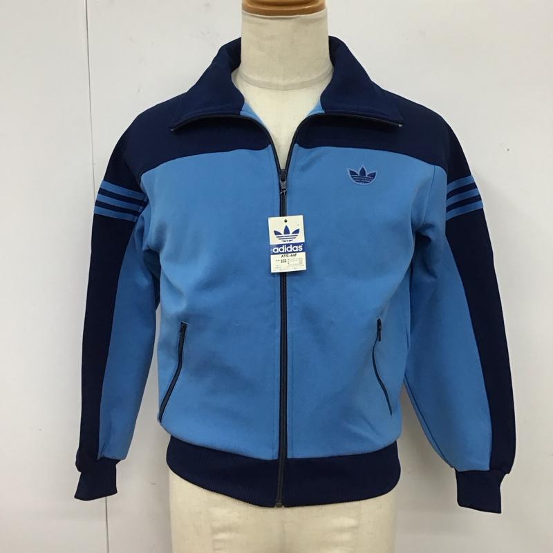 アディダス adidas ジャケット、上着 ジャンパー、ブルゾン ats-44f ジャージ デッドストック 西ドイツ製 70~80s ジップアップジャケット 2 ロゴ、文字 青 / ブルー /  メンズ USED 古着 中古 10116367
