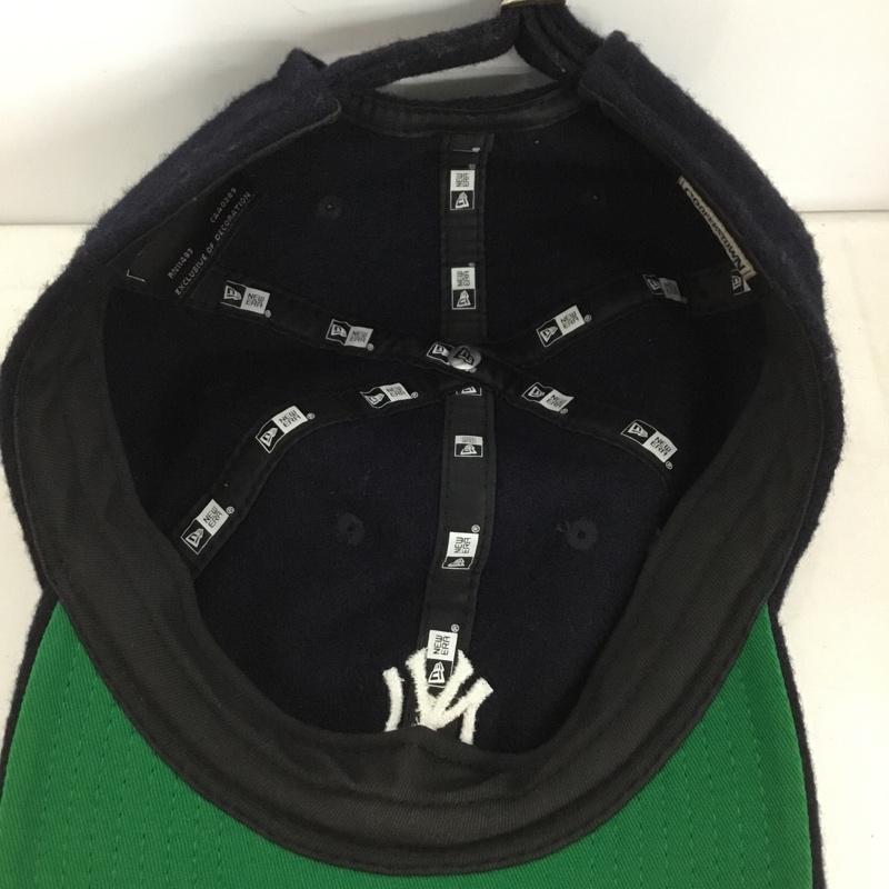 ニューエラ NEW ERA 帽子 キャップ NY ニューヨークヤンキース ロゴ、文字 紺 / ネイビー /  メンズ USED 古着 中古 10130221