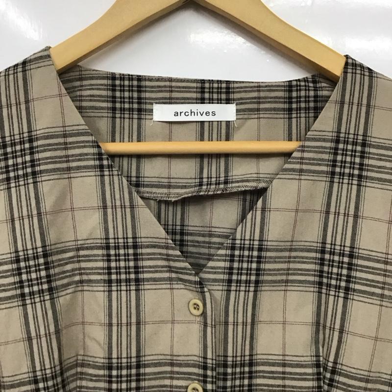 アルシーヴ archives ワンピース ロングスカート M チェック マルチカラー / マルチカラー /  レディース USED 古着 中古 10131524