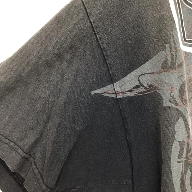 古着 USED Tシャツ 半袖 半袖カットソー プリントTシャツ クルーネックカットソー L プリント 灰 / グレー /  メンズ USED 古着 中古 10140546