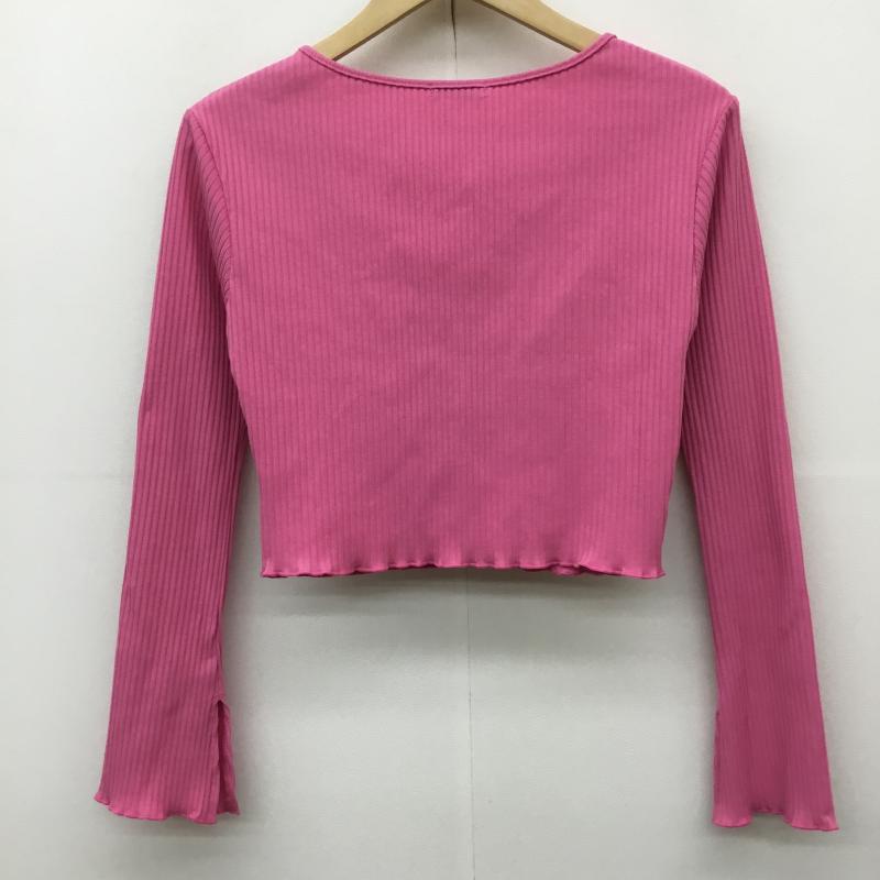 ミスティック mystic カーディガン 長袖 MYZ1021406A0006 FREE 無地 桃 / ピンク /  レディース USED 古着 中古 10143156