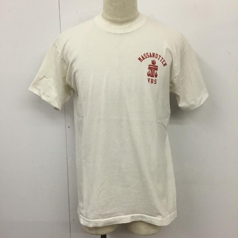 フルーツオブザルーム FRUIT OF THE LOOM Tシャツ 半袖 半袖カットソー プリントTシャツ クルーネックカットソー L プリント 白 / ホワイト /  メンズ USED 古着 中古 10120815