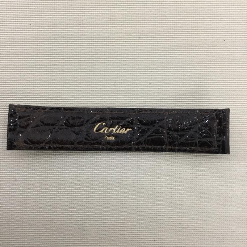 カルティエ Cartier ファッション小物 ファッション小物 腕時計ベルト 18金 ロゴ、文字 黒 / ブラック / X 茶 / ブラウン /  メンズ USED 古着 中古 10148388