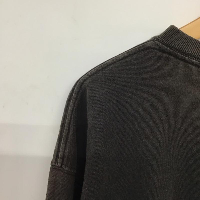 カーハート Carhartt カットソー 長袖 長袖カットソー プリントカットソー クルーネック M ロゴ、文字 ダークグレー / ダークグレー /  メンズ USED 古着 中古 10146180