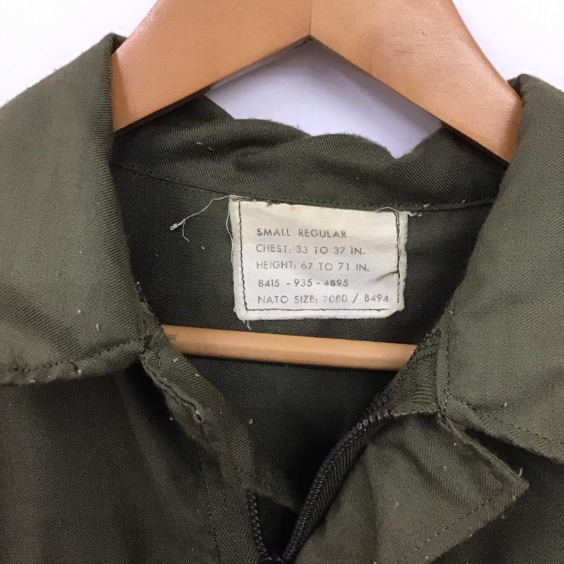 ミリタリー ミリタリー ジャケット、上着 ジャケット、ブレザー ミリタリージャケット ジップアップジャケット アメリカ製 ヘリクルーシャツ S ロゴ、文字 カーキ / カーキ /  メンズ USED 古着 中古 10132426