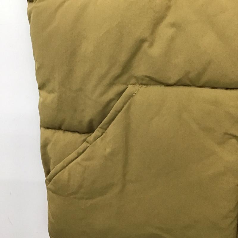 ファーストダウン FIRST DOWN ベスト ベスト ダウンベスト ノースリーブ 前ボタン L ロゴ、文字 ベージュ / ベージュ /  メンズ USED 古着 中古 10142864