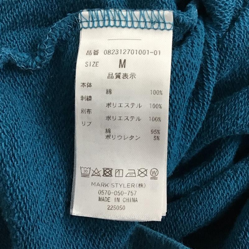 ジュエティ jouetie トレーナー 長袖 082312701001 バックBIGロゴローズプルオーバー M 刺繍 青 / ブルー /  レディース USED 古着 中古 10137263