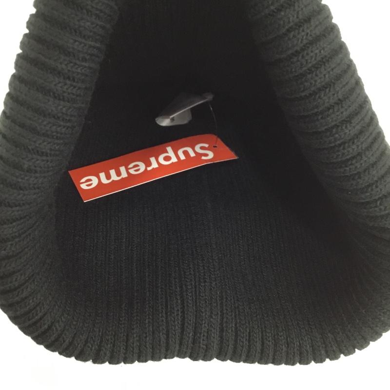 シュプリーム Supreme 帽子 ニット帽 Wide Rib Beanie ビーニー タグ付き FREE ロゴ、文字 黒 / ブラック /  メンズ USED 古着 中古 10128795