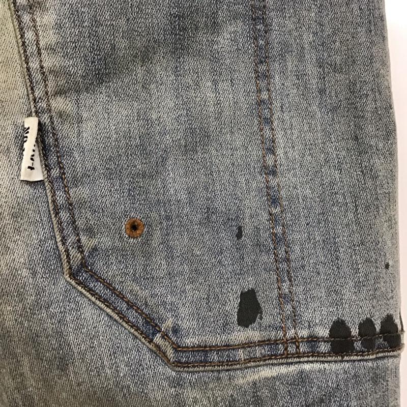 グリップスワニー GRIP SWANY パンツ デニム、ジーンズ GSP-99 NO.164 野外洋袴 ヒロシ特別モデル タグ付き FIELD DENIM PANTS M ダメージ加工 青 / ブルー /  メンズ USED 古着 中古 10117970