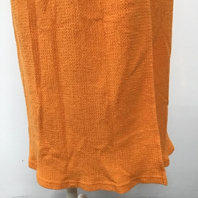 ローリーズファーム LOWRYS FARM スカート ロングスカート LF522032AD タイトスカート ラップ風 FREE 無地 橙 / オレンジ /  レディース USED 古着 中古 10108305