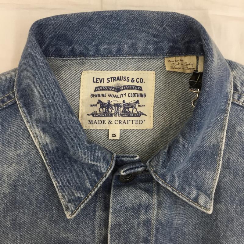 リーバイス Levi s ジャケット、上着 ジャケット、ブレザー デニムジャケット XS 無地 青 / ブルー /  メンズ USED 古着 中古 10137324