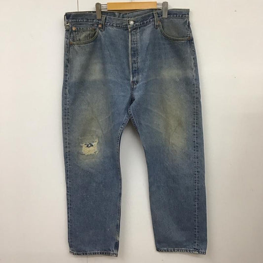リーバイストラウスアンドコー Levi Strauss & co. パンツ デニム、ジーンズ 905 USA製 リメイク デニムパンツ ワイドパンツ ストレートパンツ 42 プリント インディゴ / インディゴ /  メンズ USED 古着 中古 10110340