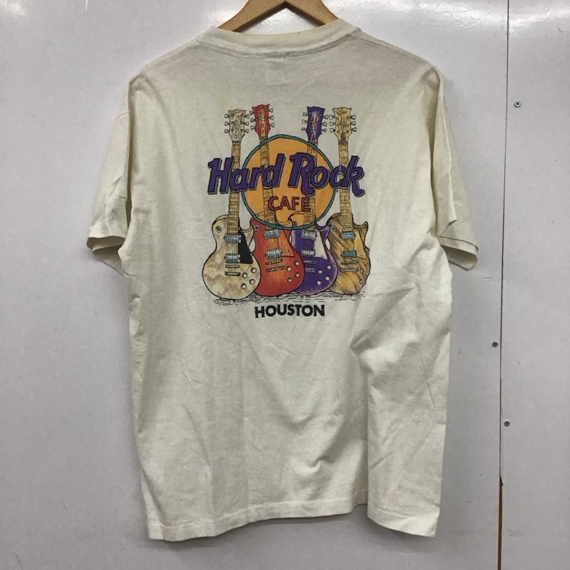 ハードロックカフェ HARD ROCK CAFE Tシャツ 半袖 半袖カットソー プリントTシャツ クルーネックカットソー L ロゴ、文字 白 / ホワイト /  メンズ USED 古着 中古 10145572