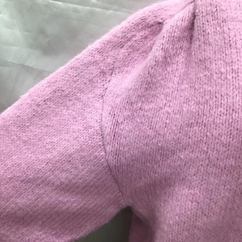 ザラ ZARA ニット、セーター 長袖 3991 002 620 タートルネック ハイネック M 無地 桃 / ピンク /  レディース USED 古着 中古 10118428
