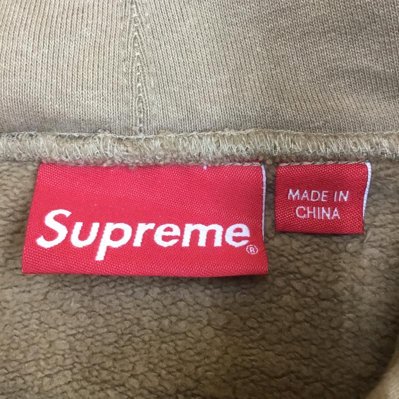 シュプリーム Supreme パーカー 長袖 22SS Cropped Panels Hooded Sweatshirt L ロゴ、文字 茶 / ブラウン /  メンズ USED 古着 中古 10108199