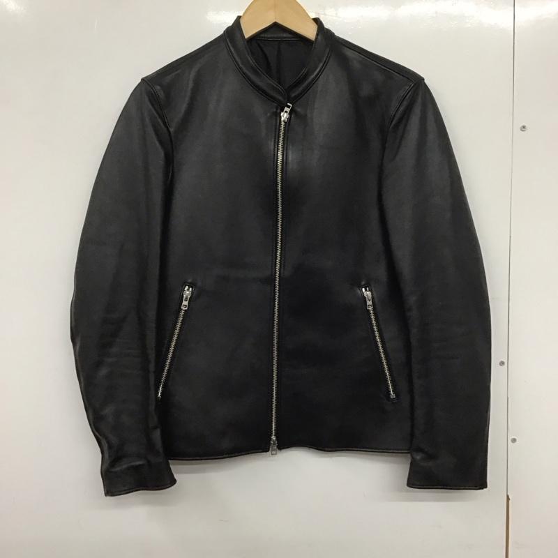 リドム LIDnM ジャケット、上着 レザージャケット L18SS-17 羊革 ラムレザー シングルレザーライダースジャケット S 無地 黒 / ブラック /  メンズ USED 古着 中古 10139484