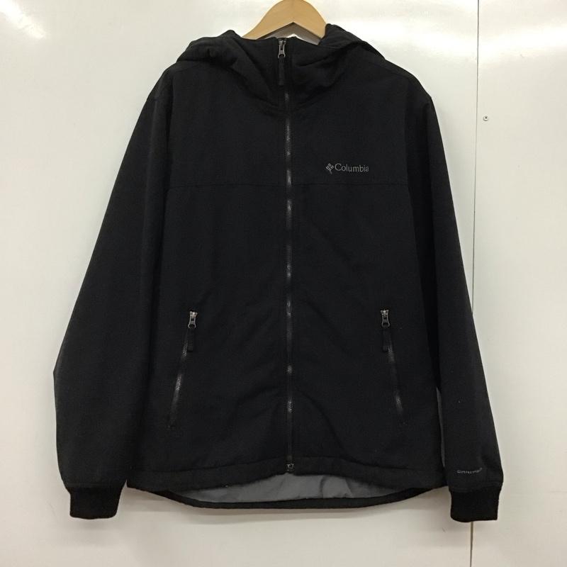 コロンビア Columbia ジャケット、上着 ジャンパー、ブルゾン 217 pm5513 ホワイトストーンパークジャケット XL ロゴ、文字 黒 / ブラック /  メンズ USED 古着 中古 10145326